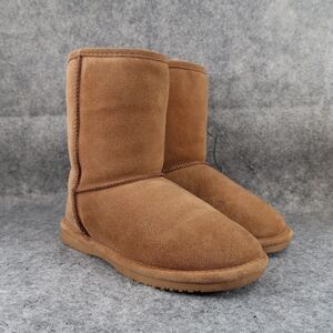 Tamarac Shoes Womens 7 Boots Winter Warm Leather Sheepskin Comfort Brown Casual